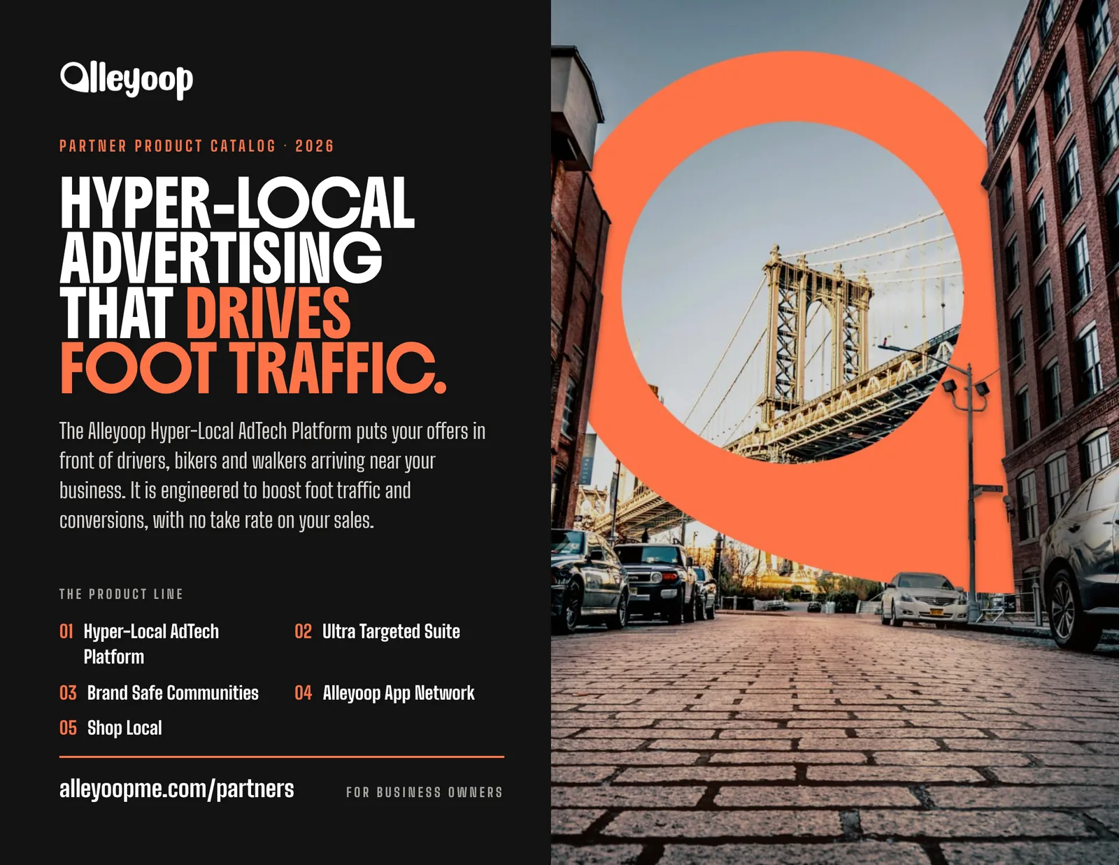 Catalog cover: hyper-local advertising that drives foot traffic