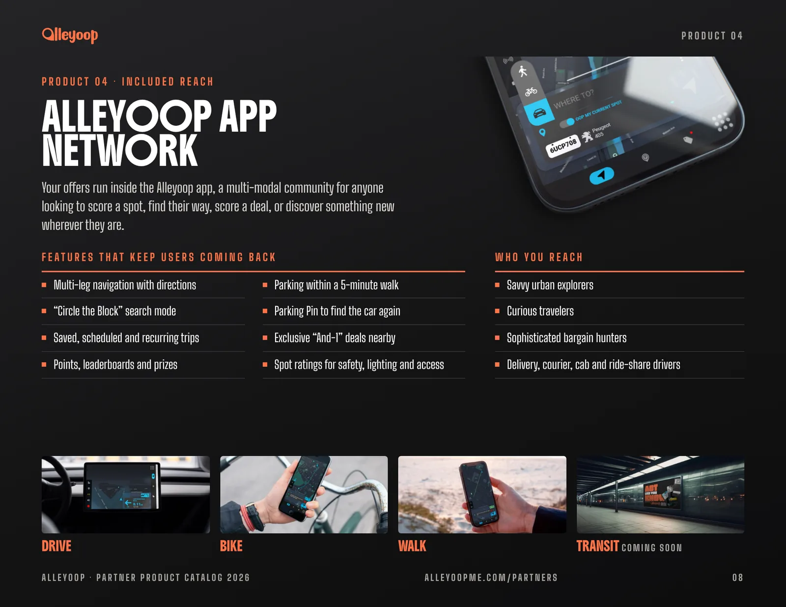 Product 04: Alleyoop App Network