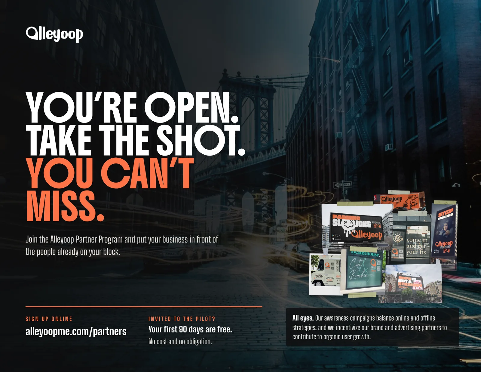 Back cover: you're open, take the shot